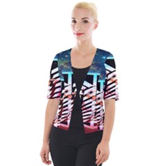 Attack On Titan Shingeki Galaxy Cropped Button Cardigan by artworkshop