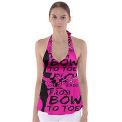 Bow To Toe Cheer Babydoll Tankini Top by artworkshop