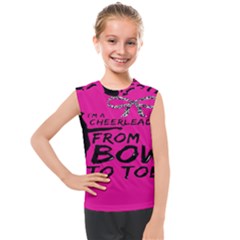 Bow To Toe Cheer Kids  Mesh Tank Top by artworkshop