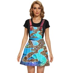 Browning Deer Glitter Galaxy Apron Dress by artworkshop