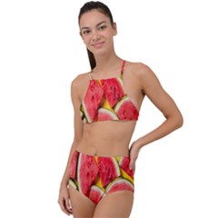 Watermelon High Waist Tankini Set by artworkshop