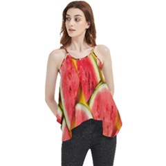 Watermelon Flowy Camisole Tank Top by artworkshop