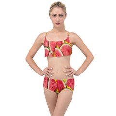 Watermelon Layered Top Bikini Set by artworkshop