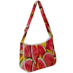 Watermelon Zip Up Shoulder Bag by artworkshop