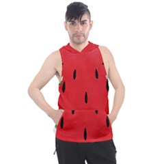 Watermelon Pillow Fluffy Men s Sleeveless Hoodie by artworkshop