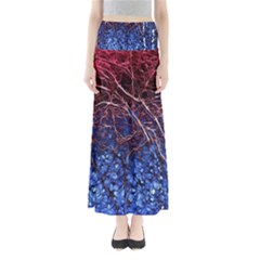 Autumn Fractal Forest Background Full Length Maxi Skirt by Amaryn4rt