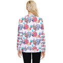 Flowers Diamonds Pattern Hidden Pocket Sweatshirt View2