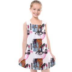 Modern Art Kids  Cross Back Dress by Sparkle