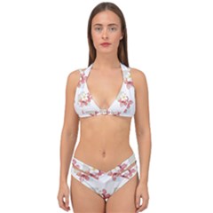 Floral Double Strap Halter Bikini Set by Sparkle