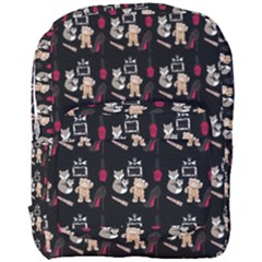 Cat Pattern Full Print Backpack by Sparkle