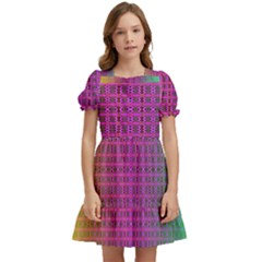 Bismuth Flow Kids  Puff Sleeved Dress by Thespacecampers