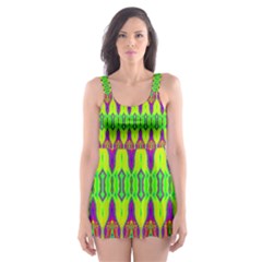 Groovy Godess Skater Dress Swimsuit by Thespacecampers