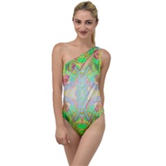 Art In Space To One Side Swimsuit by Thespacecampers