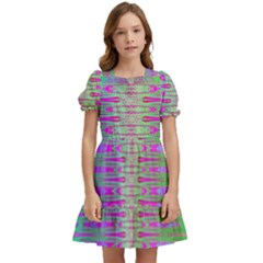 Glitch Machine Kids  Puff Sleeved Dress by Thespacecampers