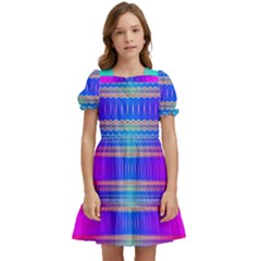 Liquid Lens Kids  Puff Sleeved Dress by Thespacecampers