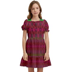 Synchronicity Sings Kids  Puff Sleeved Dress by Thespacecampers