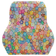 Floral Flowers Car Seat Back Cushion  by artworkshop