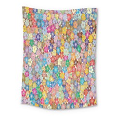 Floral Flowers Medium Tapestry by artworkshop