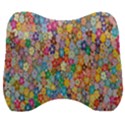 Floral Flowers Velour Head Support Cushion View1