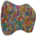 Floral Flowers Velour Head Support Cushion View3