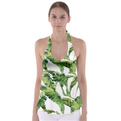 Sheets Tropical Plant Palm Summer Exotic Babydoll Tankini Top by artworkshop