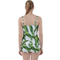 Sheets Tropical Plant Palm Summer Exotic Tie Front Two Piece Tankini View2