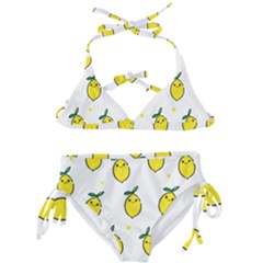 Pattern Lemon Texture Kids  Classic Bikini Set by artworkshop