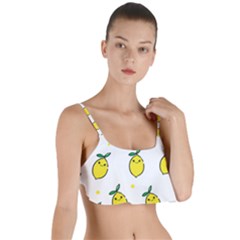 Pattern Lemon Texture Layered Top Bikini Top  by artworkshop