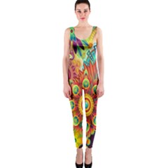 Mandalas Colorful Abstract Ornamental One Piece Catsuit by artworkshop