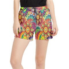 Mandalas Colorful Abstract Ornamental Women s Runner Shorts by artworkshop