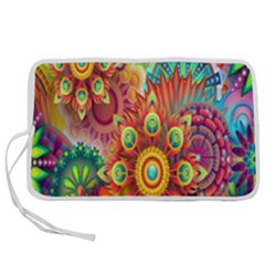 Mandalas Colorful Abstract Ornamental Pen Storage Case (m) by artworkshop