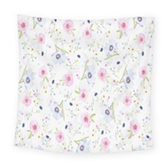 Pattern Flowers Square Tapestry (large) by artworkshop