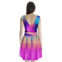 Triangles Polygon Color Split Back Mini Dress  View2