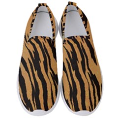 Tiger Animal Print A Completely Seamless Tile Able Background Design Pattern Men s Slip On Sneakers by Amaryn4rt