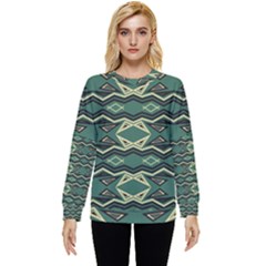 Abstract Pattern Geometric Backgrounds Hidden Pocket Sweatshirt by Eskimos