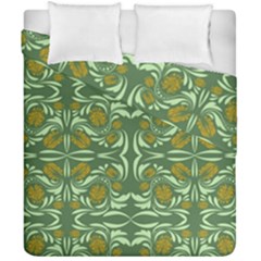 Folk Flowers Print Floral Pattern Ethnic Art Duvet Cover Double Side (california King Size) by Eskimos