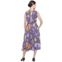 Vector-seamless-pattern-with-butterflies-beetles Round Neck Boho Dress View2