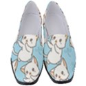 Seamless-little-cat-dragonfly-pattern Women s Classic Loafer Heels View1