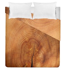 Annual Rings Tree Wood Duvet Cover Double Side (queen Size) by artworkshop