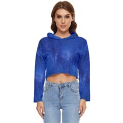 Milky Way Stars Night Sky Women s Lightweight Cropped Hoodie by artworkshop