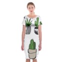 Succulents Classic Short Sleeve Midi Dress View1