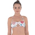 Nature Flora Halter Bandeau Bikini Top View1