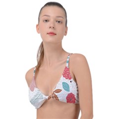 Nature Flora Knot Up Bikini Top by artworkshop