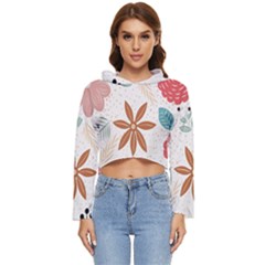 Nature Flora Women s Lightweight Cropped Hoodie by artworkshop