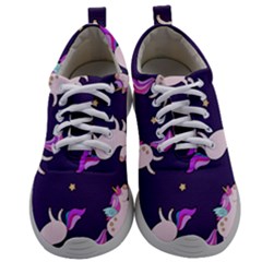 Fantasy-fat-unicorn-horse-pattern-fabric-design Mens Athletic Shoes by Jancukart