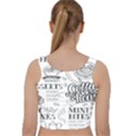 Vintage Coffee-tea-cafe-hamburger-menu-coffee-shop-menu Velvet Racer Back Crop Top View2