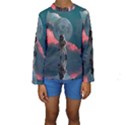 Astronaut-moon-space-nasa-planet Kids  Long Sleeve Swimwear View1