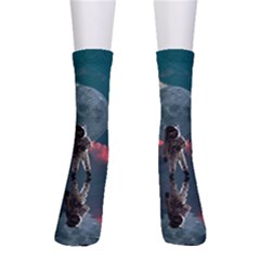 Astronaut-moon-space-nasa-planet Crew Socks by Jancukart