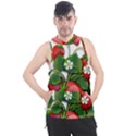 Strawberries-fruits-fruit-red Men s Sleeveless Hoodie View1