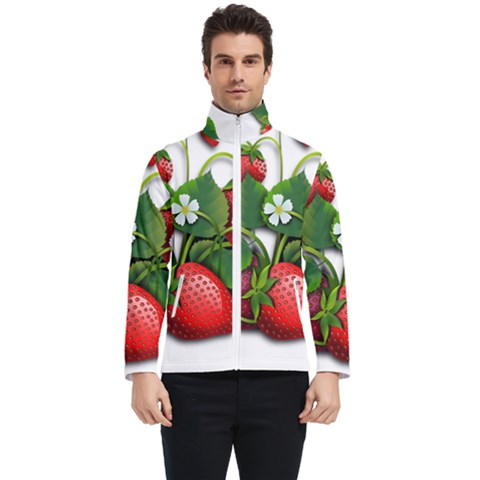 Strawberries-fruits-fruit-red Men s Bomber Jacket by Jancukart